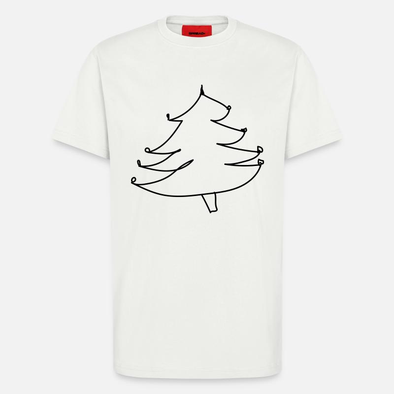 Weihnachtsbaum-Pullover (falscher Weihnachts-Pullover) - T-Shirt - made by SPREAD - OFF WHITE