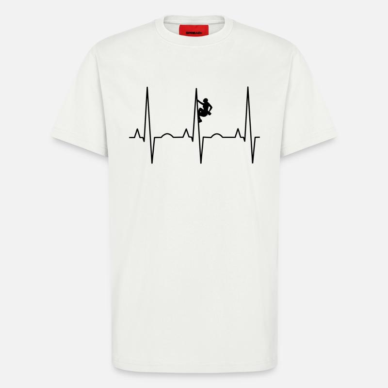 Klettern Bergsteiger - T-Shirt - made by SPREAD - OFF WHITE