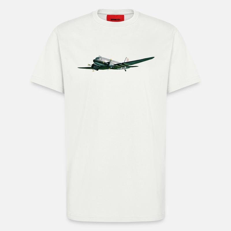 C-47 - T-Shirt - made by SPREAD - OFF WHITE