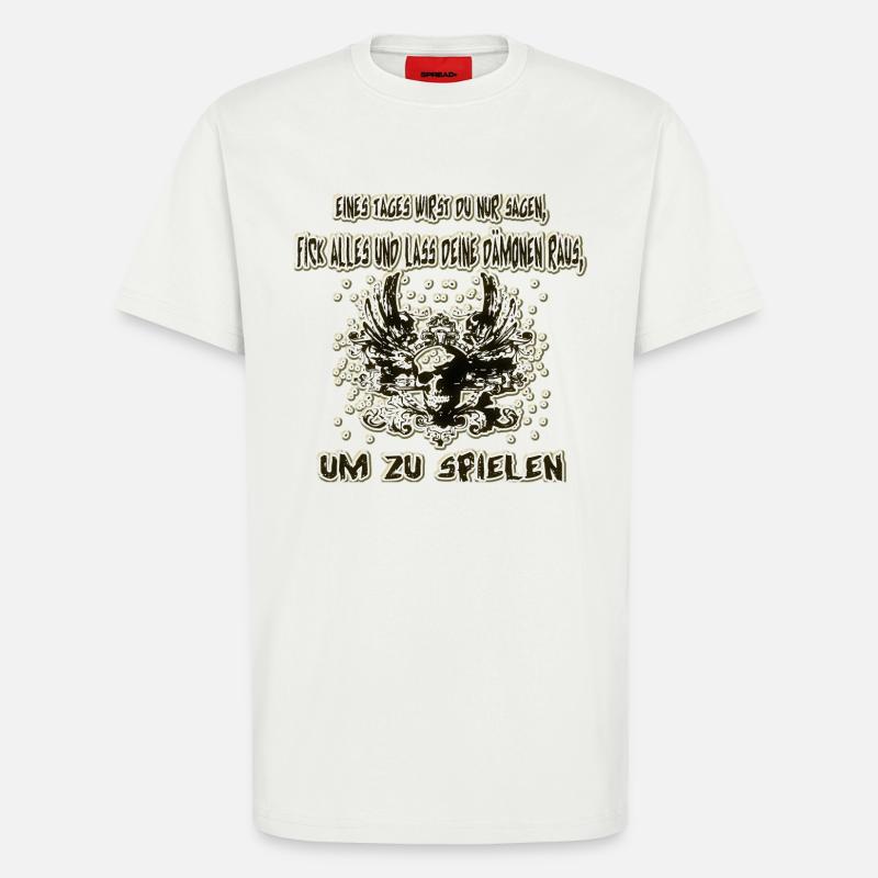 Dämon raus lassen - T-Shirt - made by SPREAD - OFF WHITE