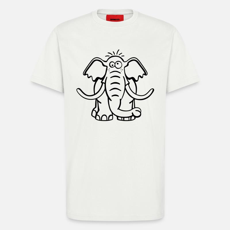 Großer Elefant - T-Shirt - made by SPREAD - OFF WHITE