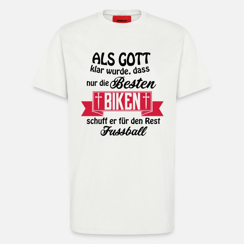 Gott biken - T-Shirt - made by SPREAD - OFF WHITE