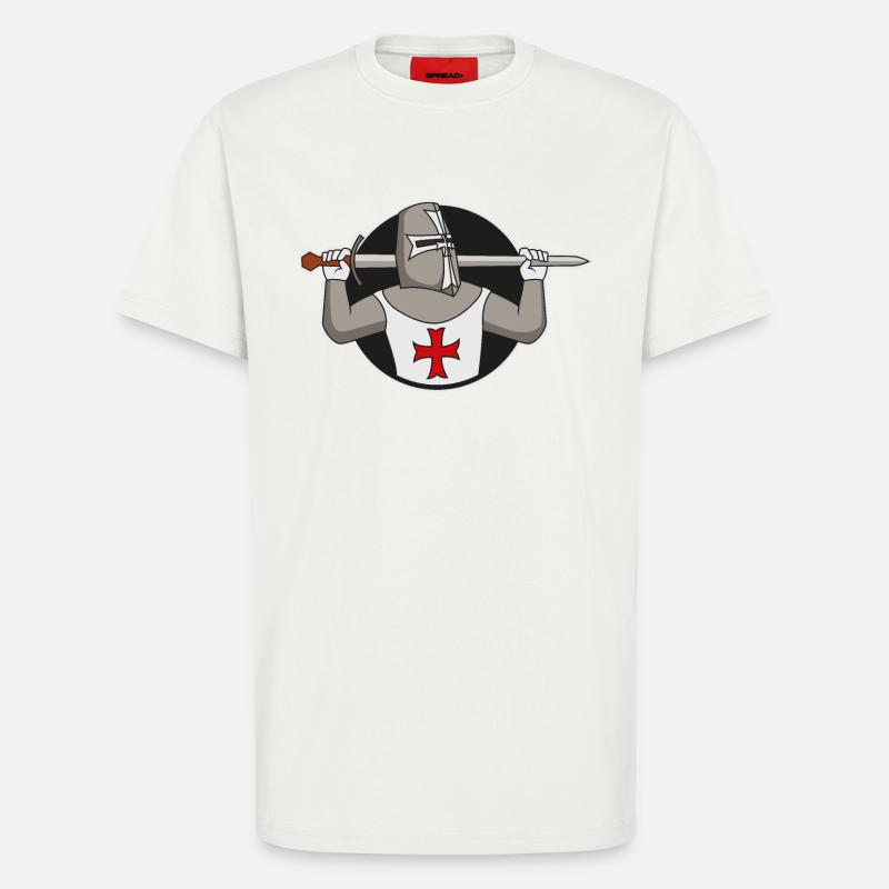 Kreuzritter | Ritter - T-Shirt - made by SPREAD - OFF WHITE
