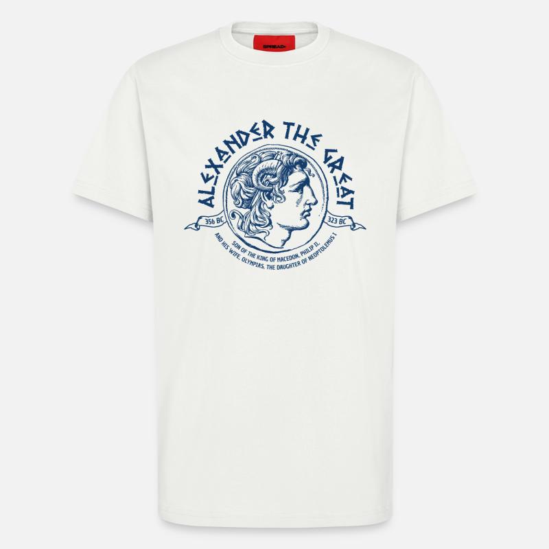 Alexander der große Mazedonien - T-Shirt - made by SPREAD - OFF WHITE