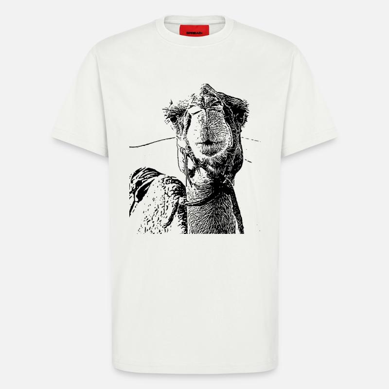 Kamel - T-Shirt - made by SPREAD - OFF WHITE