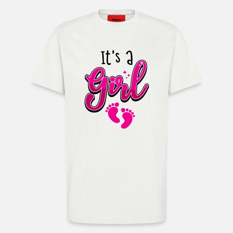 Bébé Bébé Grossesse Bébé Pieds bébé - T-shirt bio décontracté fabriqué en UE - OFF WHITE