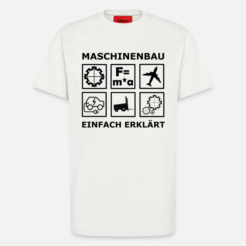 Mechanical Engineering Engineers - T-Shirt - made by SPREAD - OFF WHITE