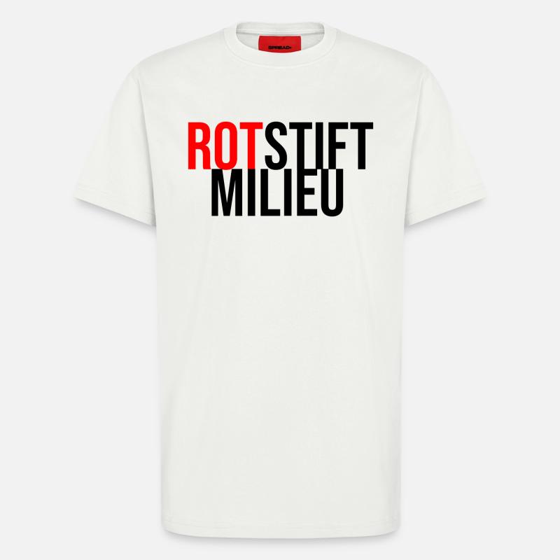 Rotstiftmillieu Lehrer - T-Shirt - made by SPREAD - OFF WHITE