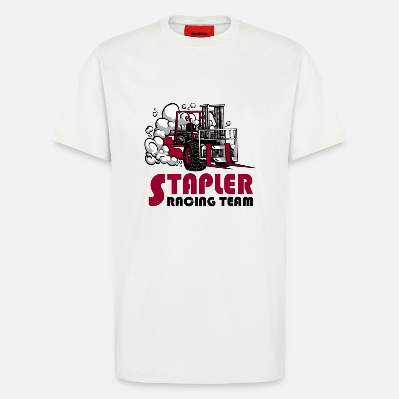 Stapler Racing Team - T-Shirt - made by SPREAD - OFF WHITE