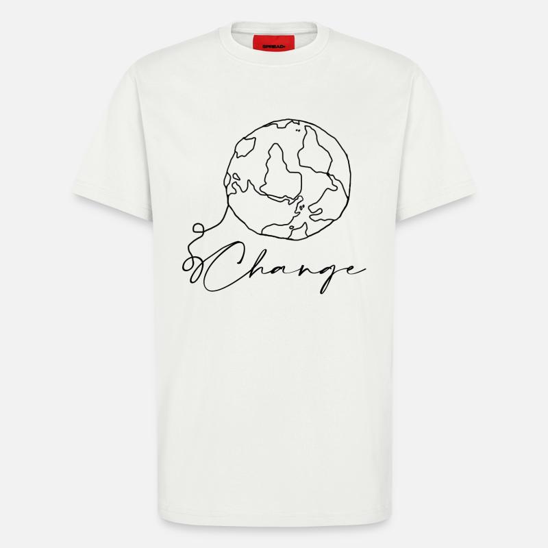 World - T-Shirt - made by SPREAD - OFF WHITE