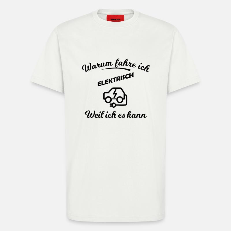 Elektrische Autos - T-Shirt - made by SPREAD - OFF WHITE
