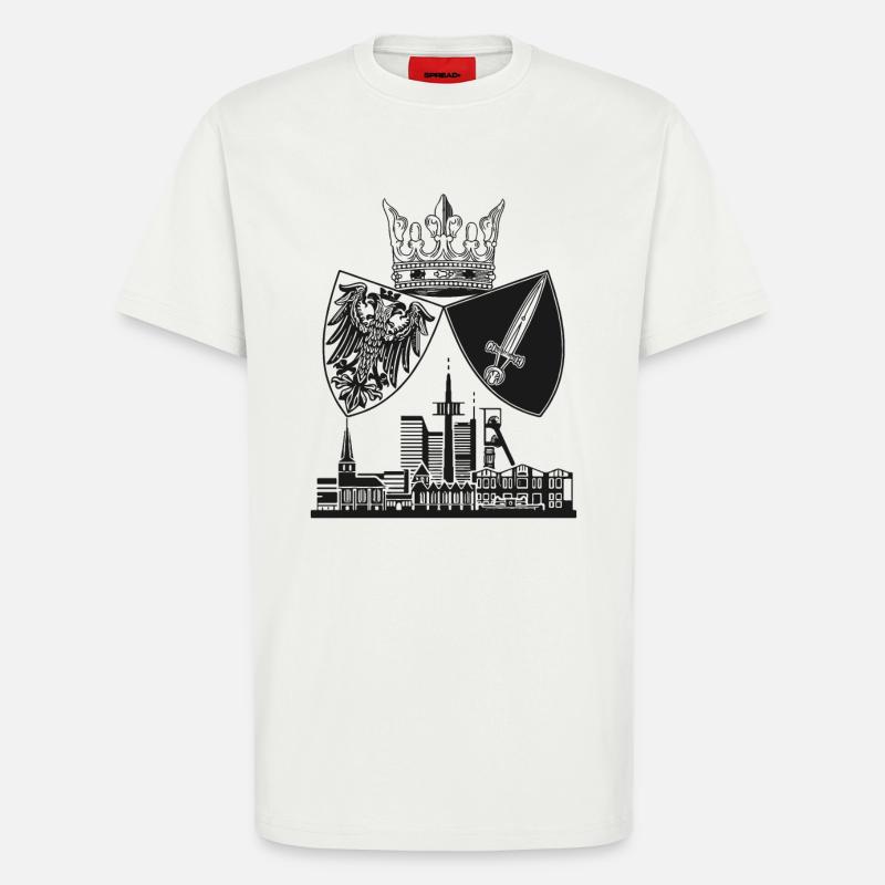 Essen - Skyline - Wappen - T-Shirt - made by SPREAD - OFF WHITE
