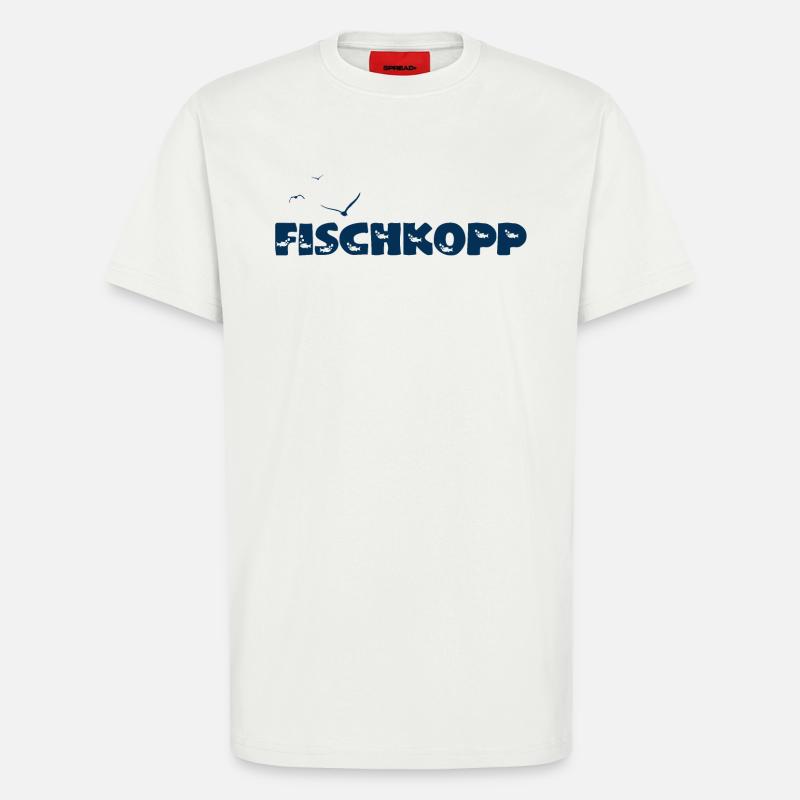 Fischkopp - T-Shirt - made by SPREAD - OFF WHITE