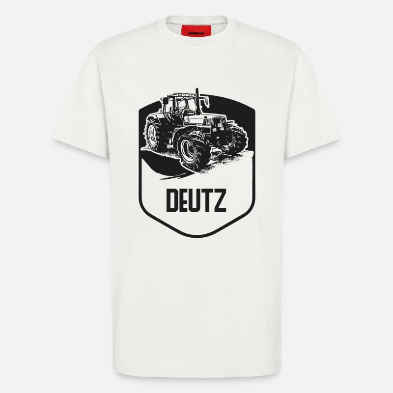 Deutz Traktor Wappen - T-Shirt - made by SPREAD - OFF WHITE