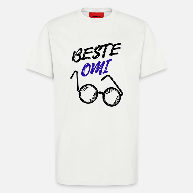 Oma Großmutter Beste Omi Brille Statement - T-Shirt - made by SPREAD - OFF WHITE