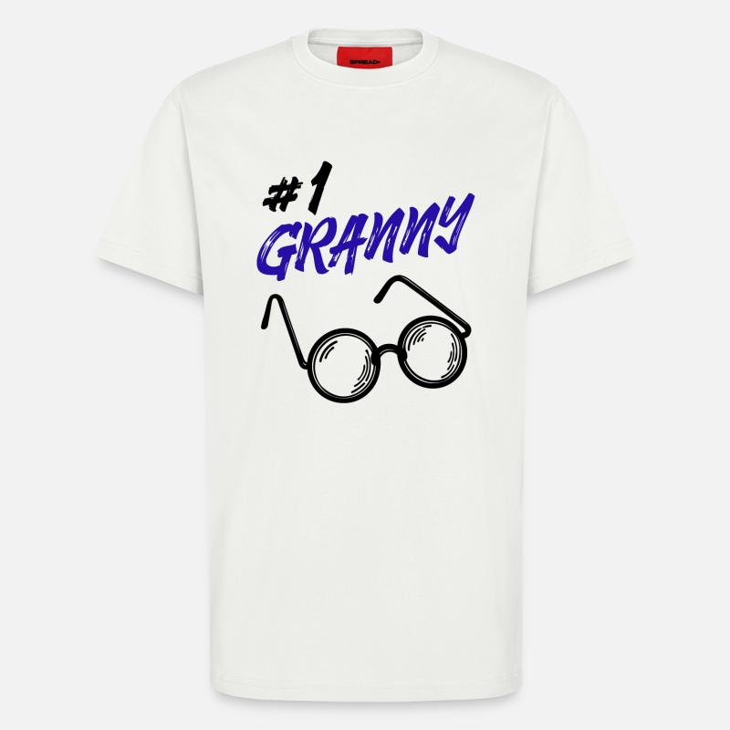 Omi Brille Statement Oma Beste Großmutter - T-Shirt - made by SPREAD - OFF WHITE
