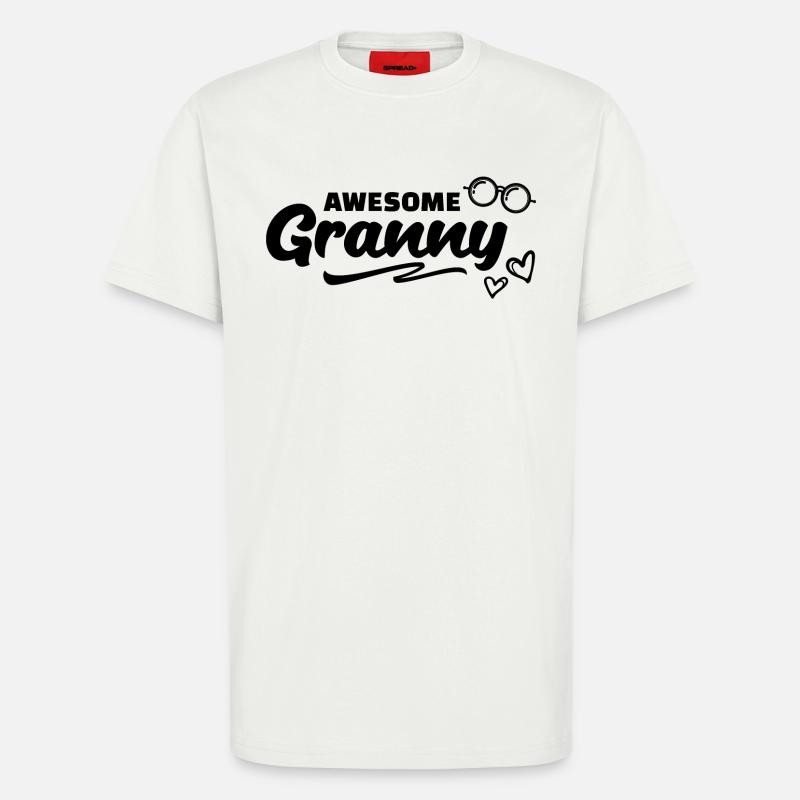Brille Oma Großmutter Statement Alles Gute - T-Shirt - made by SPREAD - OFF WHITE