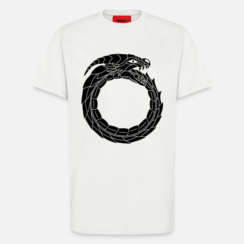 Devouring Black Dragon - T-Shirt - made by SPREAD - OFF WHITE