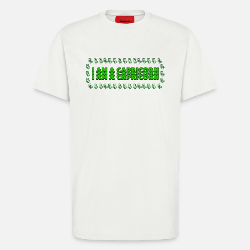 Steinbock Statement Sternzeichen Horoskop Esoterik - T-Shirt - made by SPREAD - OFF WHITE