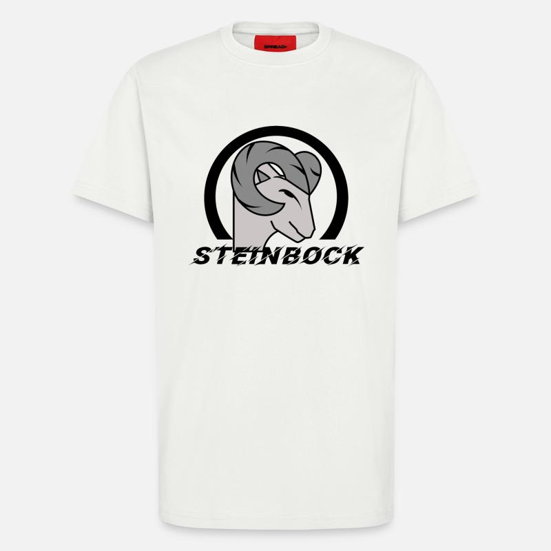 Astrologie Himmel Steinbock Tierkreiszeichen - T-Shirt - made by SPREAD - OFF WHITE