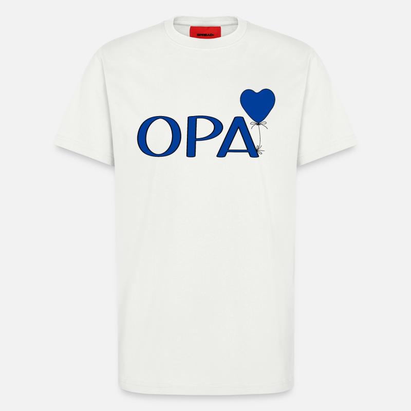 Opa Luftballon Herz - T-Shirt - made by SPREAD - OFF WHITE