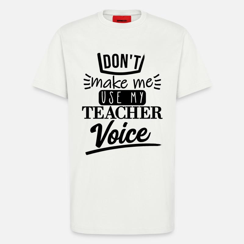 don't make me use it (schwarz) - T-Shirt - made by SPREAD - OFF WHITE