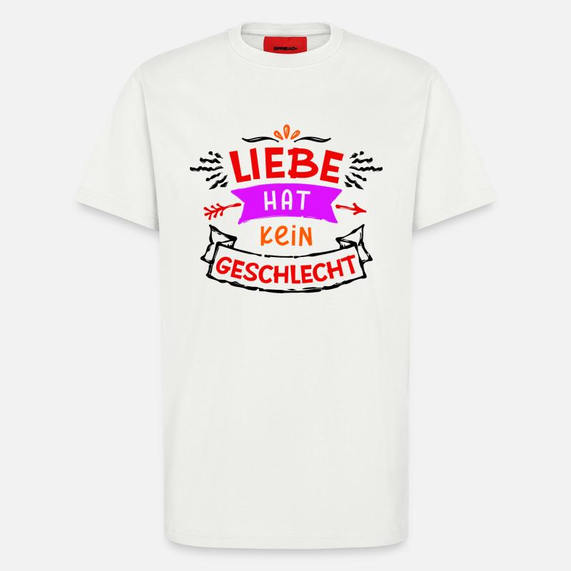 Lgbt Gleichgeschlechtliche Partnerschaft Statement - T-Shirt - made by SPREAD - OFF WHITE