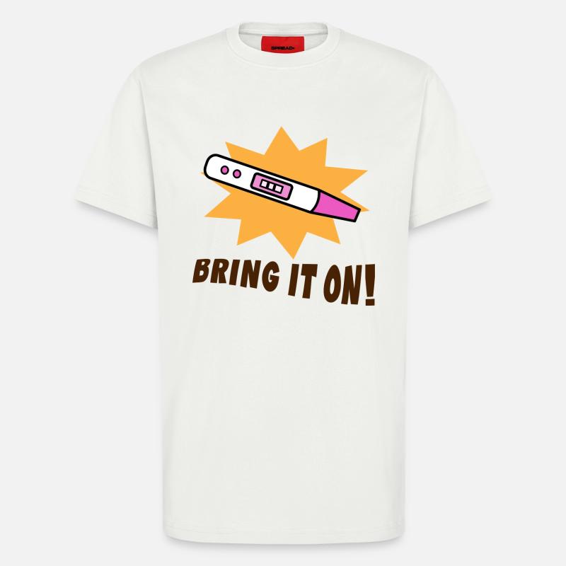 Grossesse Mère Déclaration Bébé - T-shirt bio décontracté fabriqué en UE - OFF WHITE