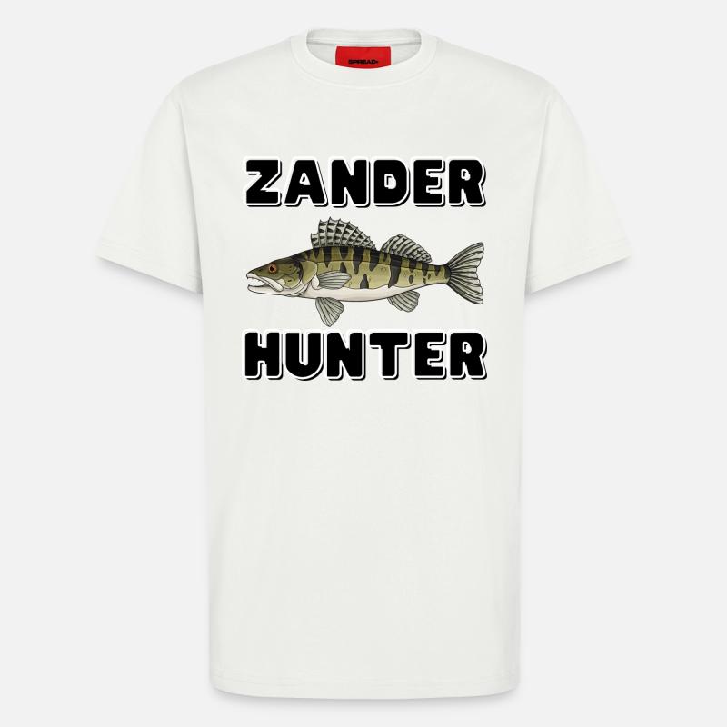 Zander Hunter – Predator-Angelhemd - T-Shirt - made by SPREAD - OFF WHITE