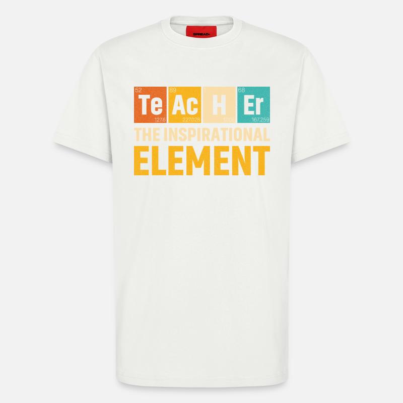 Lehrer Das inspirierende Element Lehrer - T-Shirt - made by SPREAD - OFF WHITE