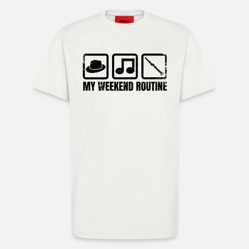 My weekend routine - T-Shirt - made by SPREAD - OFF WHITE