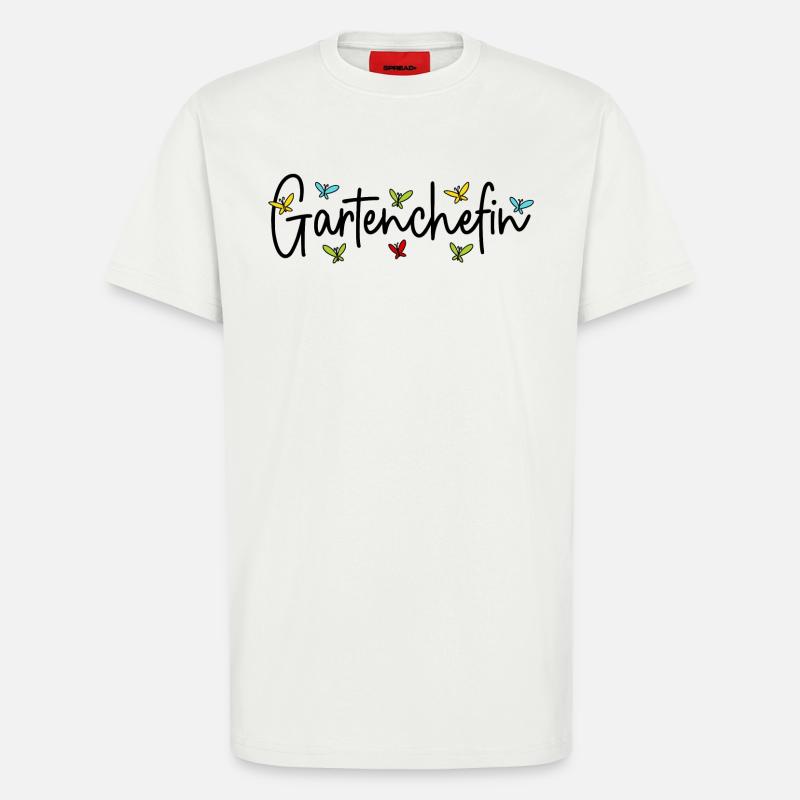 Garten Chefin Gärtnerin Gartenarbeit Gartenchefin - T-Shirt - made by SPREAD - OFF WHITE