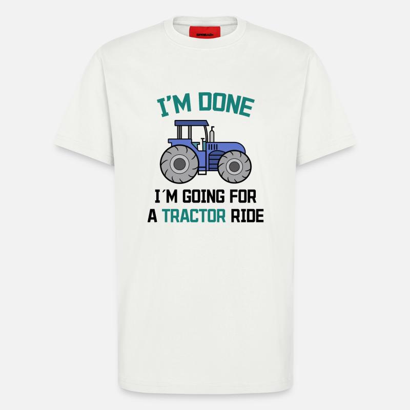 Bauer Traktor Statement Bauernhof Landwirtschaft - T-Shirt - made by SPREAD - OFF WHITE