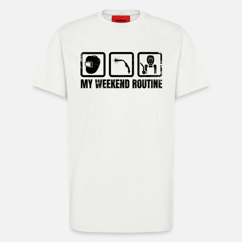 My weekend routine - T-Shirt - made by SPREAD - OFF WHITE