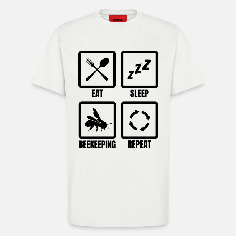 Bienenhalter Routine - T-Shirt - made by SPREAD - OFF WHITE