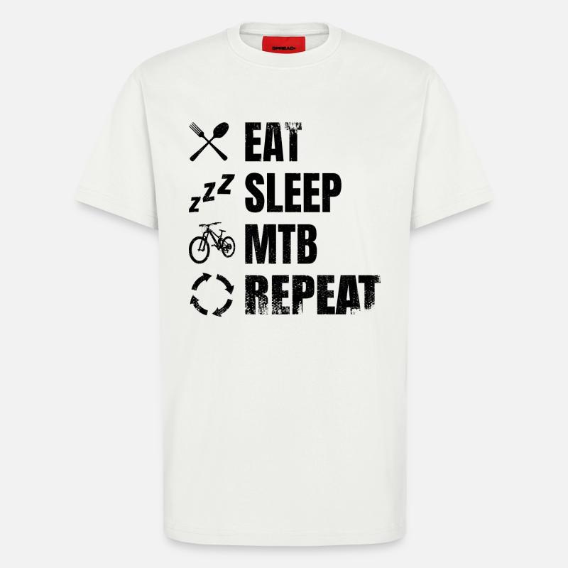 Mountain biker routine - T-Shirt - made by SPREAD - OFF WHITE