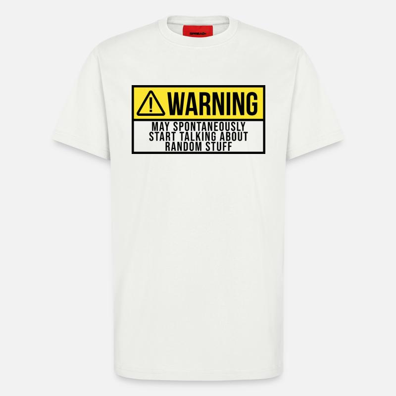 ADHD Start Talking About Random Stuff - T-Shirt - made by SPREAD - OFF WHITE