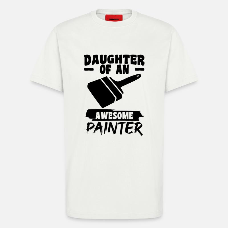 Maler Mädchen - T-Shirt - made by SPREAD - OFF WHITE