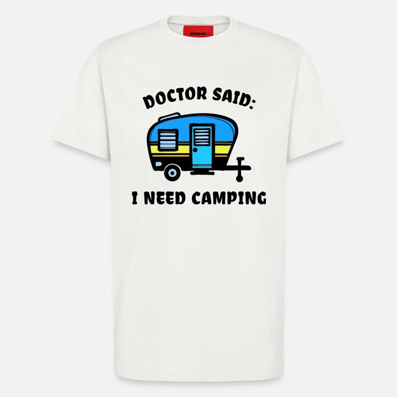 Camper Camping Wohnmobil Statement Wanderer - T-Shirt - made by SPREAD - OFF WHITE