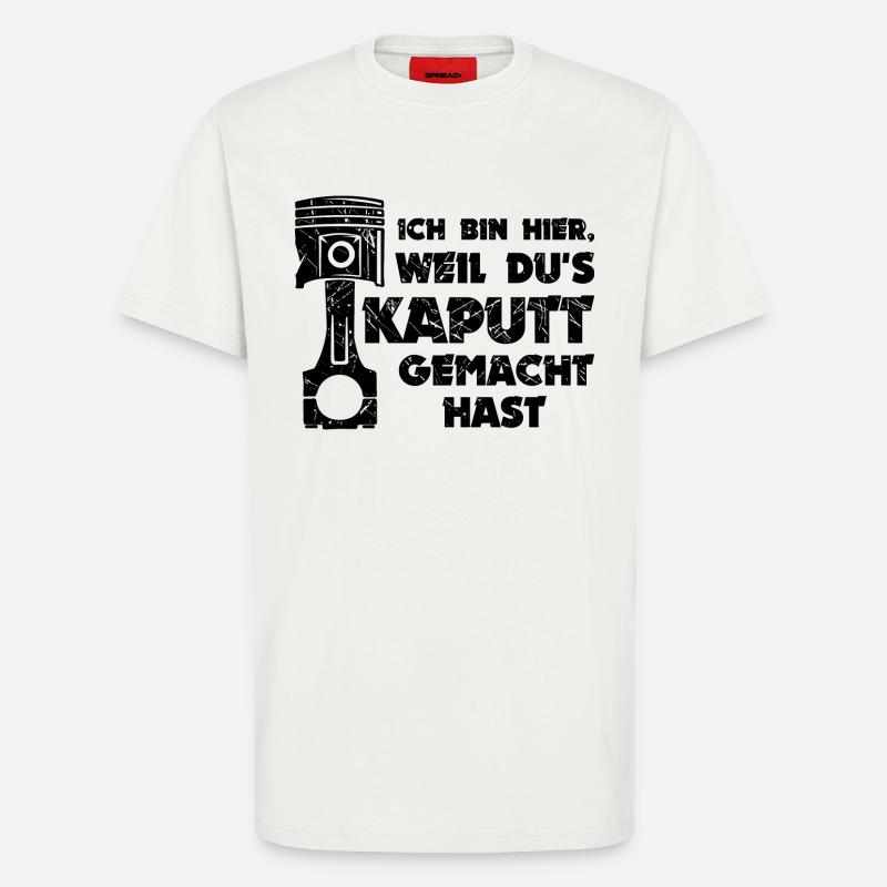 Workaholic Statement Job Arbeiter Mechaniker - T-Shirt - made by SPREAD - OFF WHITE
