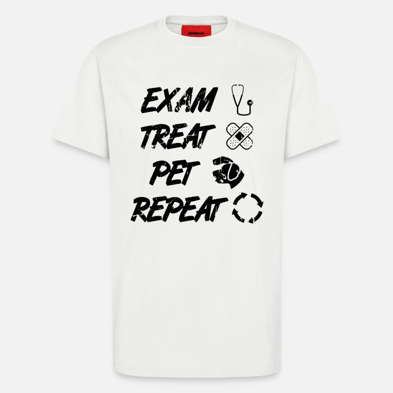 Tiermediziner Routine - T-Shirt - made by SPREAD - OFF WHITE