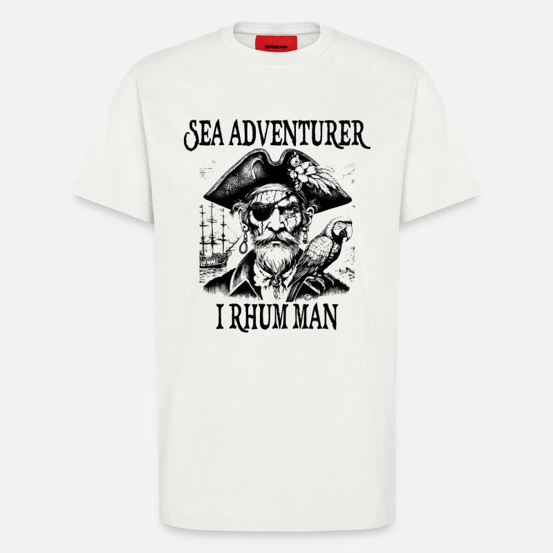 ICH RHUM MANN - T-Shirt - made by SPREAD - OFF WHITE