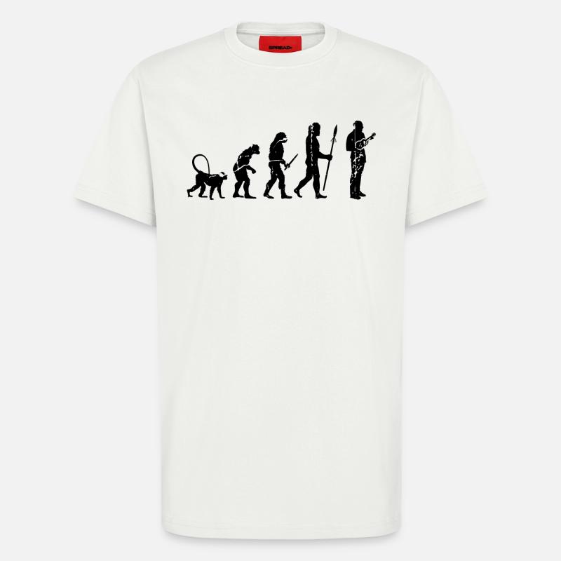 Developing a Ukulele Player - T-Shirt - made by SPREAD - OFF WHITE