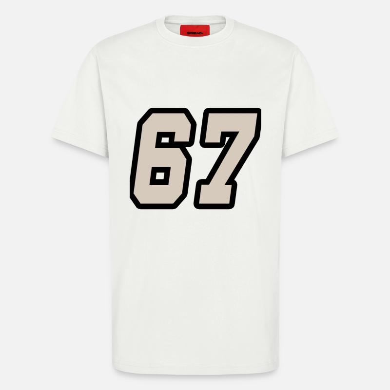 Nummer siebenundsechzig 67 - T-Shirt - made by SPREAD - OFF WHITE