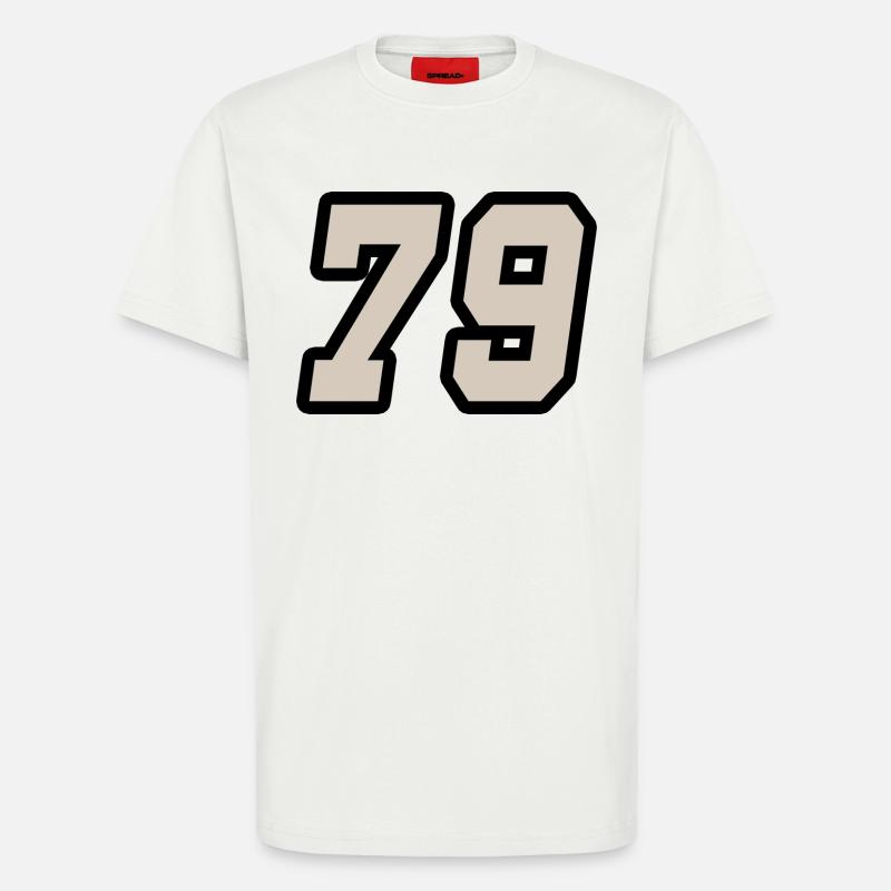 Nummer neunundsiebzig 79 - T-Shirt - made by SPREAD - OFF WHITE