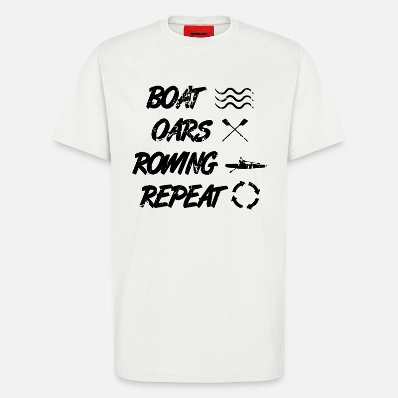 Ruderer Spruch - T-Shirt - made by SPREAD - OFF WHITE