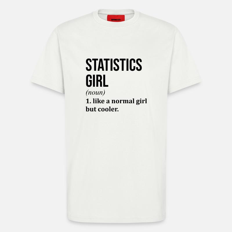 Statistik - T-Shirt - made by SPREAD - OFF WHITE