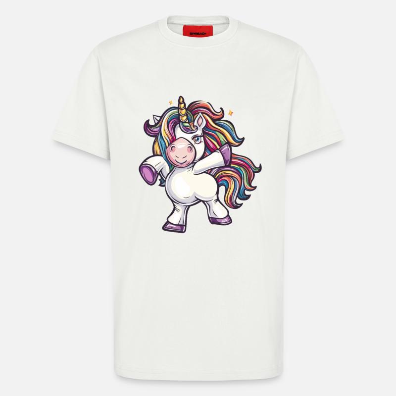 Tanzendes Einhorn - T-Shirt - made by SPREAD - OFF WHITE