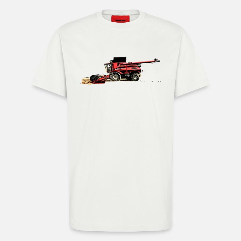Erntemaschine Case M Traktor - T-Shirt - made by SPREAD - OFF WHITE