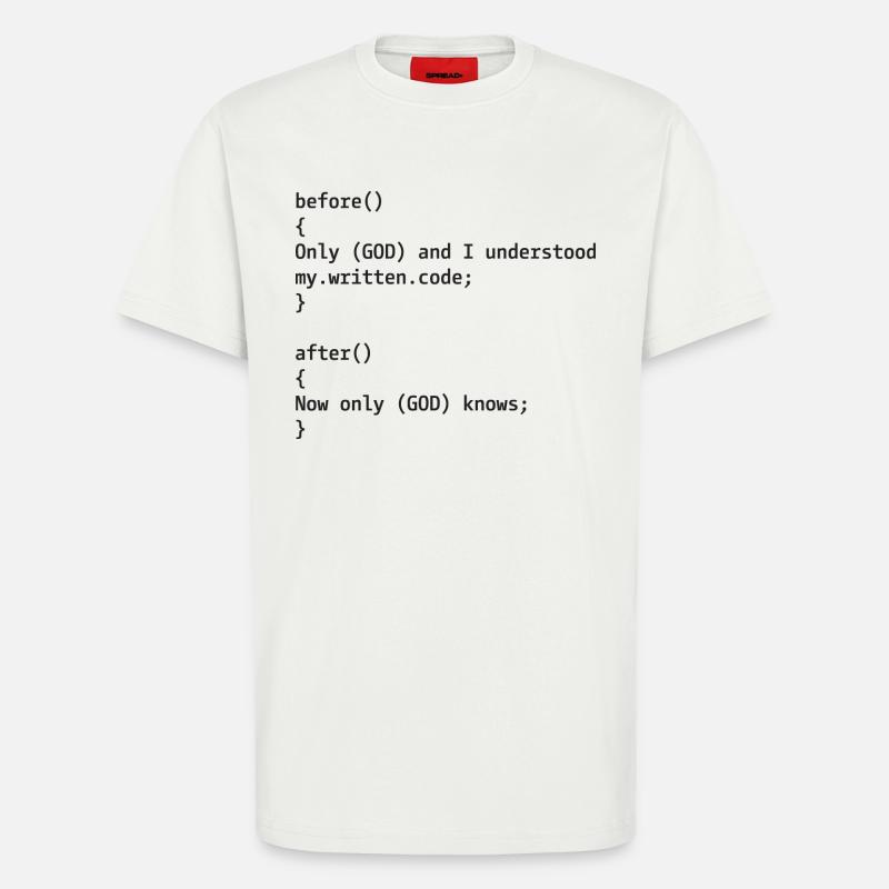 Developer Joke - T-Shirt - made by SPREAD - OFF WHITE